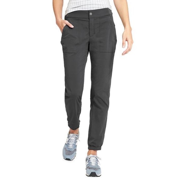 Athleta Trekkie Jogger 2.0 Hiking Pants Gray 8 - Picture 1 of 4